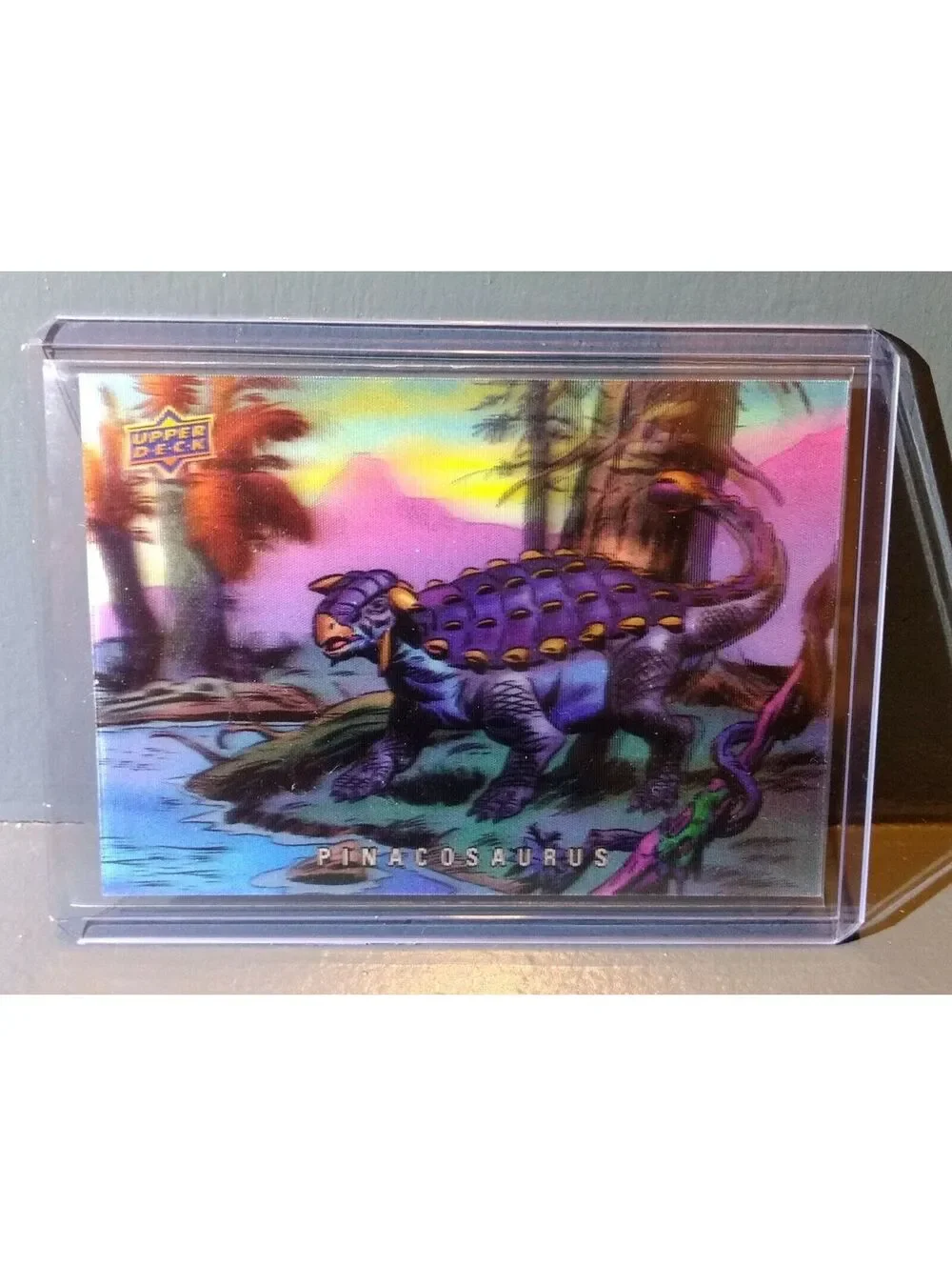 2015 Upper Deck Dinosaurs 3-D Lenticular Pinacosaurus #19 Trading Card